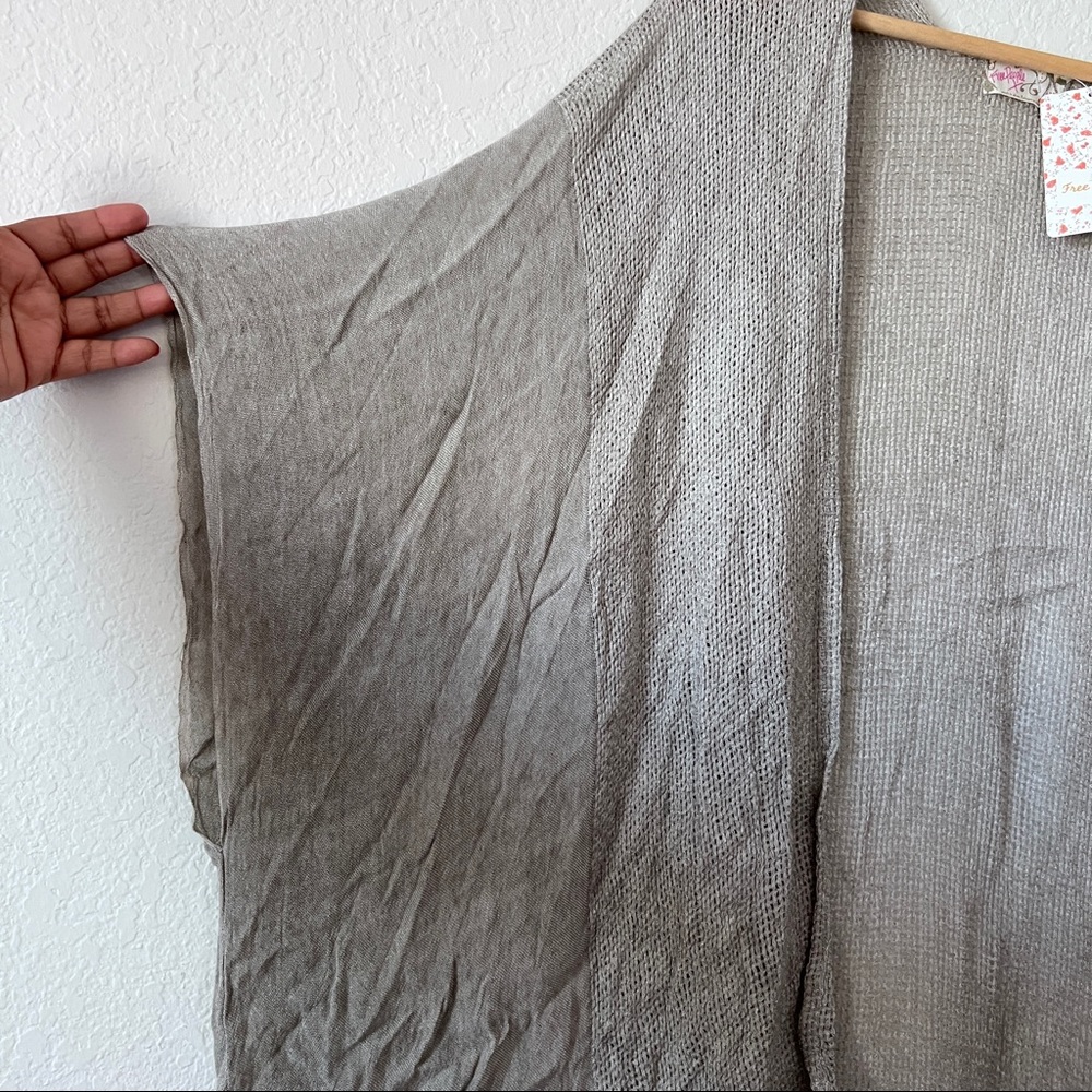 NWT Free People Lunar Grey Knit Cover Up One Size - Picture 5 of 10